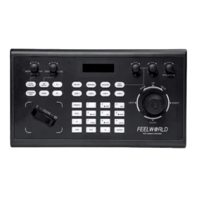 Feelworld KBC10 PTZ Camera Controller with Joystick and Keyboard Control LCD Display PoE Supported