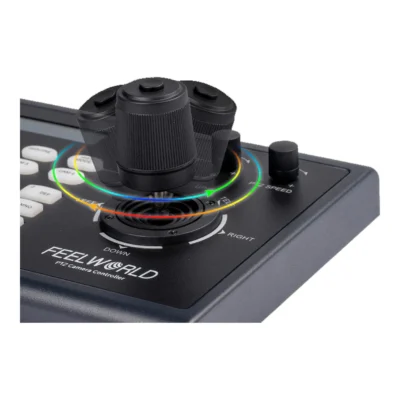 Feelworld KBC10 PTZ Camera Controller with Joystick and Keyboard Control LCD Display PoE Supported