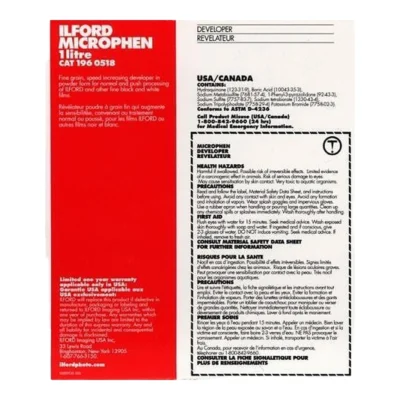 Ilford Developer Microphen 1L