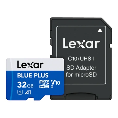 Lexar Blue Plus microSDHC UHS-I with SD Adapter