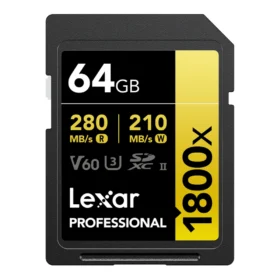 Lexar SDXC Pro Gold 1800X UHS-II U3 V60