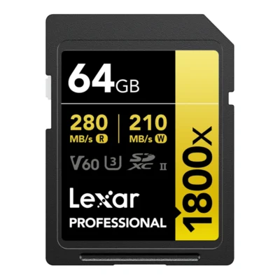 Lexar SDXC Pro Gold 1800X UHS-II U3 V60