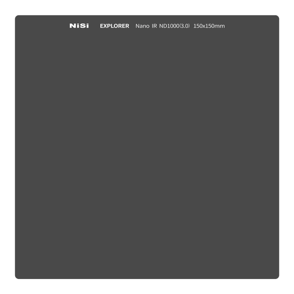 NiSi Square Filter Explorer IRND Series - ND1000 / 10 stops (3.0), 150x150 mm nd1000 10 steg 3 0 150x150mm