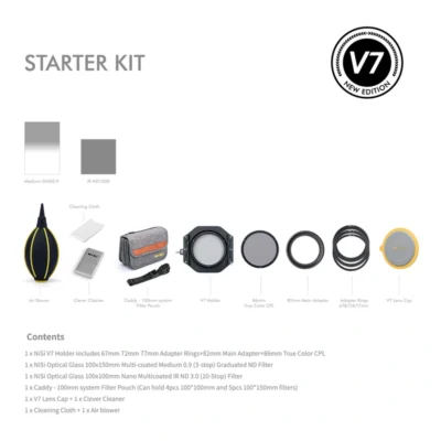 NiSi Square Filter Starter Kit 100mm System V7