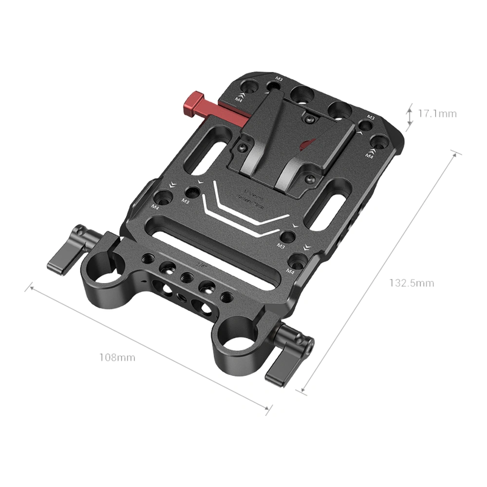 SmallRig 3016 Battery Plate V-Mount with Rod Clamp