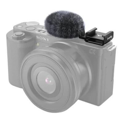 SmallRig 3526 Cold Shoe Adapter med windshield Kit Till Sony ZV-E10 & ZV-1