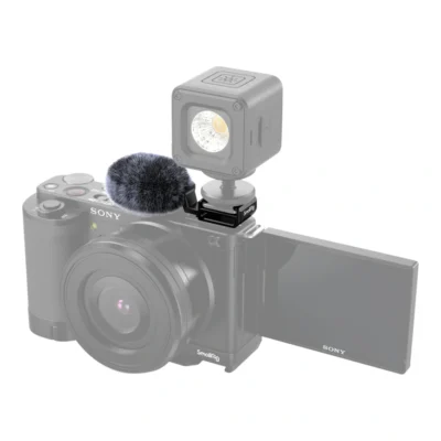 SmallRig 3526 Cold Shoe Adapter with windshield Kit for Sony ZV-E10 & ZV-1