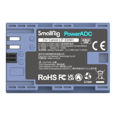 SmallRig 4264 Camera Battery USB-C Rechargable LP-E6NH
