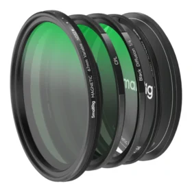 SmallRig 4726 5-in-1 Attachable Filter Kit VND 2-32 & CPL & 1/4 Effect Black Mist (67mm)