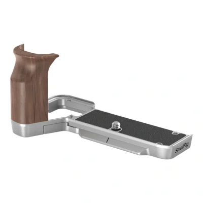SmallRig 4796 L-Shape Mount Plate with Wooden Handle for Sony Alpha 7C II / Alpha 7CR