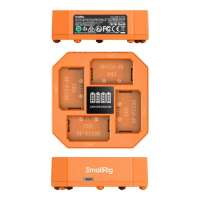 SmallRig 4839 NP-FZ100 4-Channel Camera Battery Charger