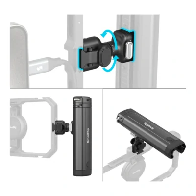 SmallRig 4841 Rotatable Bilateral Quick Release Side Handle with Wireless Control/M.2 SSD Enclosure