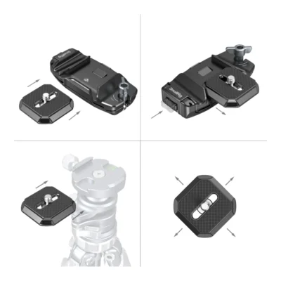 SmallRig 5053 Camera Clip with Quick Release Mount Plate Kit