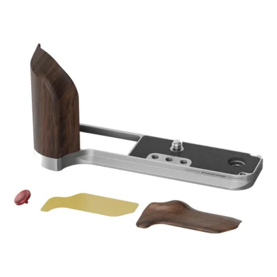 SmallRig 5265 L-Shape Mount Plate with Wooden Handle for Fujifilm GFX100RF Silver