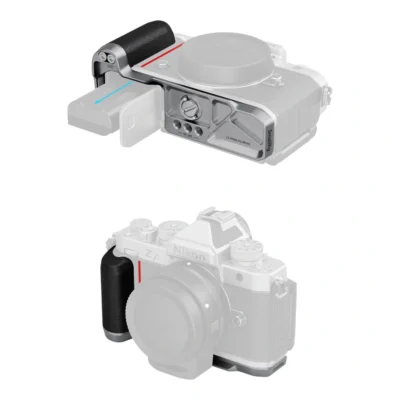 SmallRig 5706 L-Shaped Mount Plate with Silicone Handle for Nikon Z f Silver