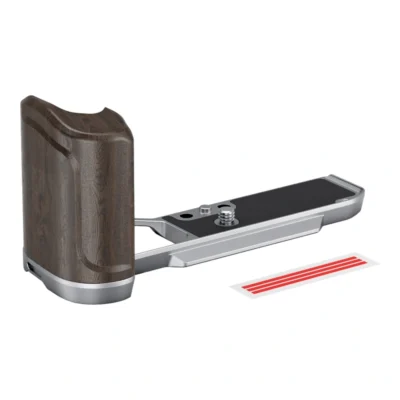 SmallRig 5707 L-Shaped Mount Plate with Wooden Handle for Nikon Z f Silver