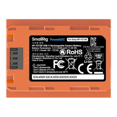 SmallRig Camera Battery USB-C NP-FZ100