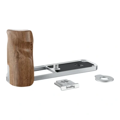 SmallRig L-Shaped Mount Plate with Wooden Handle for Fujifilm X half - Silver
