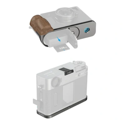 SmallRig L-Shaped Mount Plate with Wooden Handle for Fujifilm X half