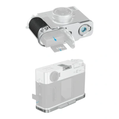 SmallRig L-Shaped Mount Plate with Silicone Handle for Fujifilm X half - Silver