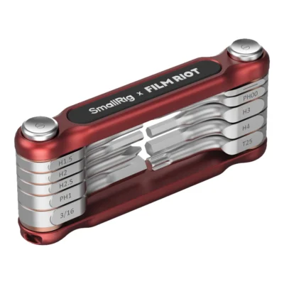 SmallRig x FILM RIOT 10-in-1 Folding Wrench Set with Multiple Angle Positioning - Red