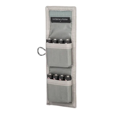Think Tank AA Battery Holder (Wallet holds: 8 AA or 16 AAA batteries) Grey