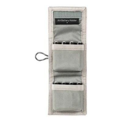 Think Tank AA Battery Holder (Wallet holds: 8 AA or 16 AAA batteries) Grey