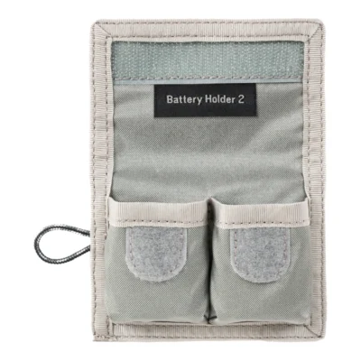 Think Tank Battery Holder 2 (Wallet 2 standard DSLR or Mirrorless Batteries) Grey