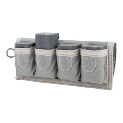 Think Tank Battery Holder 4 (Wallet 4 standard DSLR or Mirrorless Batteries) Grey