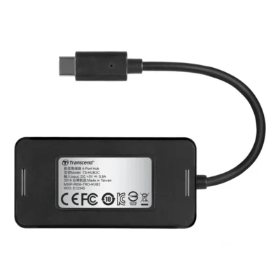 Transcend 4-port HUB USB 3.1 (USB Type-C) USB Type-A x4 (USB 3.1 Gen 1)