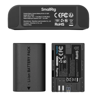 SmallRig 5485 Turbo Charging Kit for LP-E6P Camera Batteries