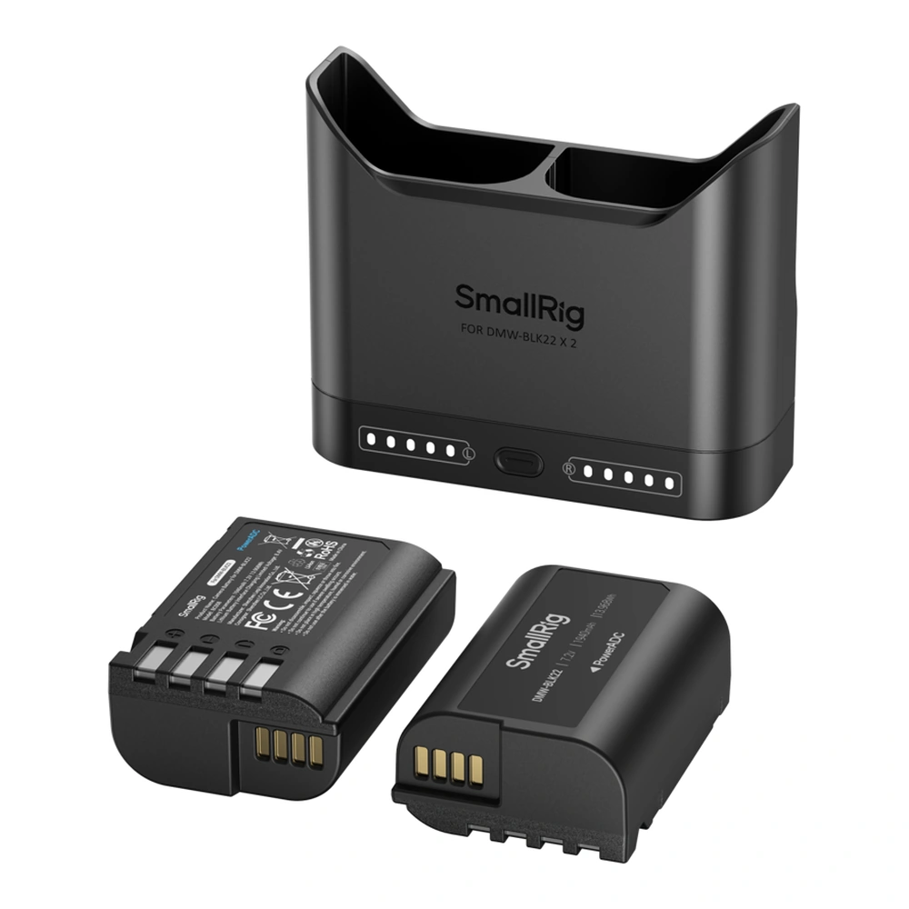 SmallRig 5487 Turbo Charging Kit for DMW-BLK22 Camera Batteries