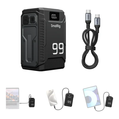SmallRig 5864 T99 Triple-Proof (1.8m Drop-Resistant, IP54 Waterproof / Dustproof) V-Mount Battery