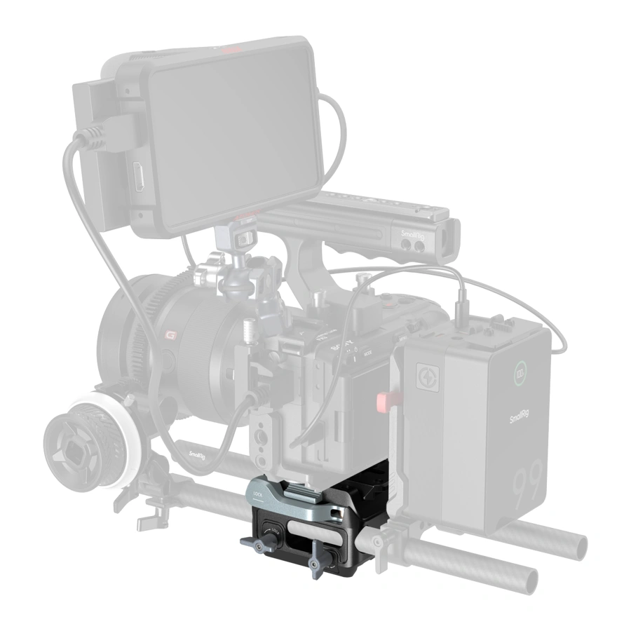 SmallRig 5366 Manfrotto-Type Mount Plate Kit with 15mm Dual Rod Clamp, image 7