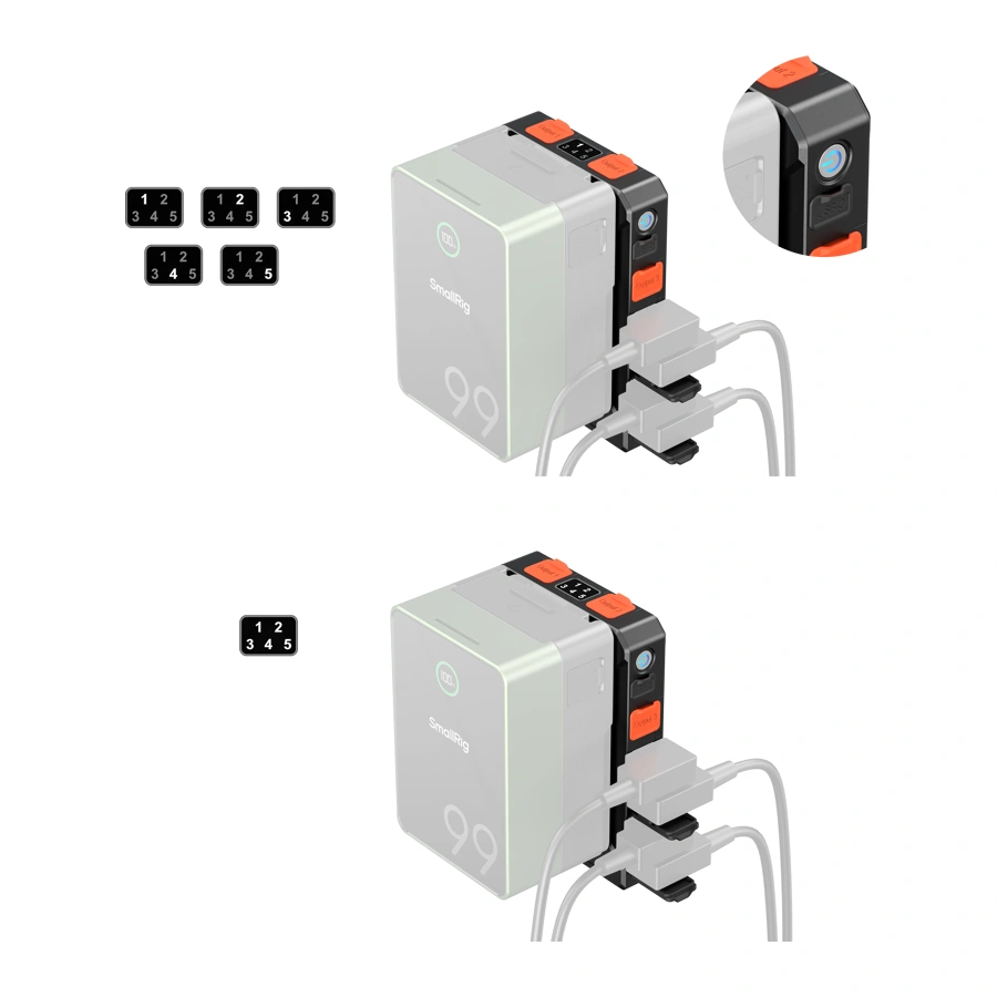 SmallRig 5653 intelligent V-Mount batteriadapterplatta (Basic Edition), bild 7