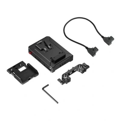 SmallRig 5881 Intelligent V-Mount Battery Adapter Plate with 15mm Dual Rod Clamp, image 2