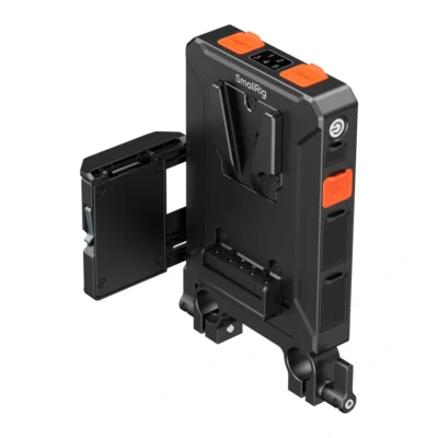 SmallRig 5881 Intelligent V-Mount Battery Adapter Plate with 15mm Dual Rod Clamp, image 3