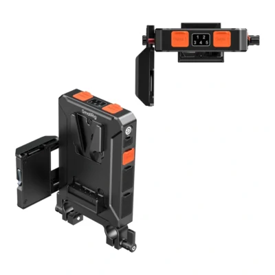 SmallRig 5881 Intelligent V-Mount Battery Adapter Plate with 15mm Dual Rod Clamp, image 6