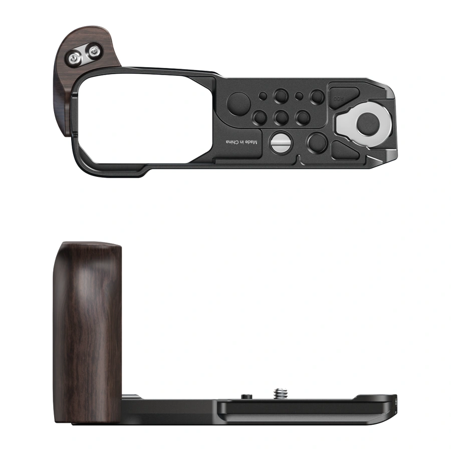 SmallRig 5906 L-Shaped Mount Plate with Wooden Handle for Nikon ZR, image 2